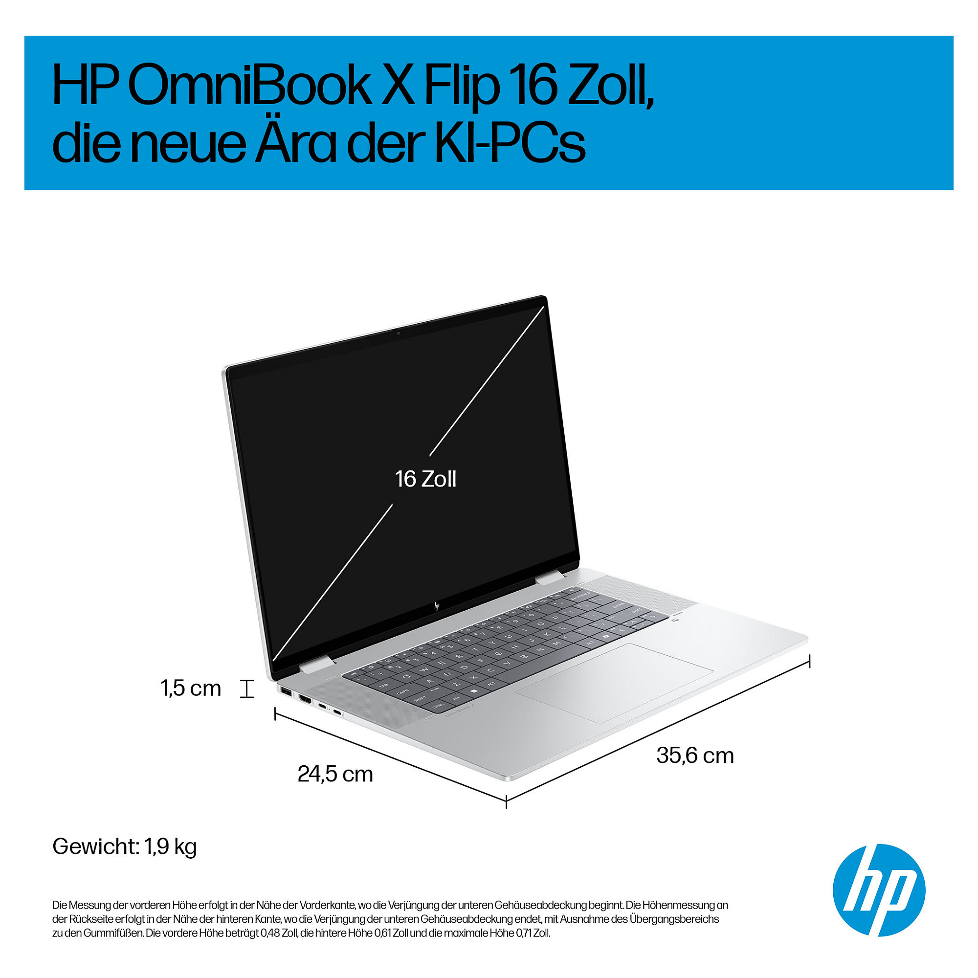 Laptop HP OmniBook X Flip 16-as0156ng (16", Touchscreen, Intel Core Ultra 5 226V, 16GB, 512GB SSD, Intel Arc Graphics, Windows 11 Home, Non-HR tipkovnica)-15