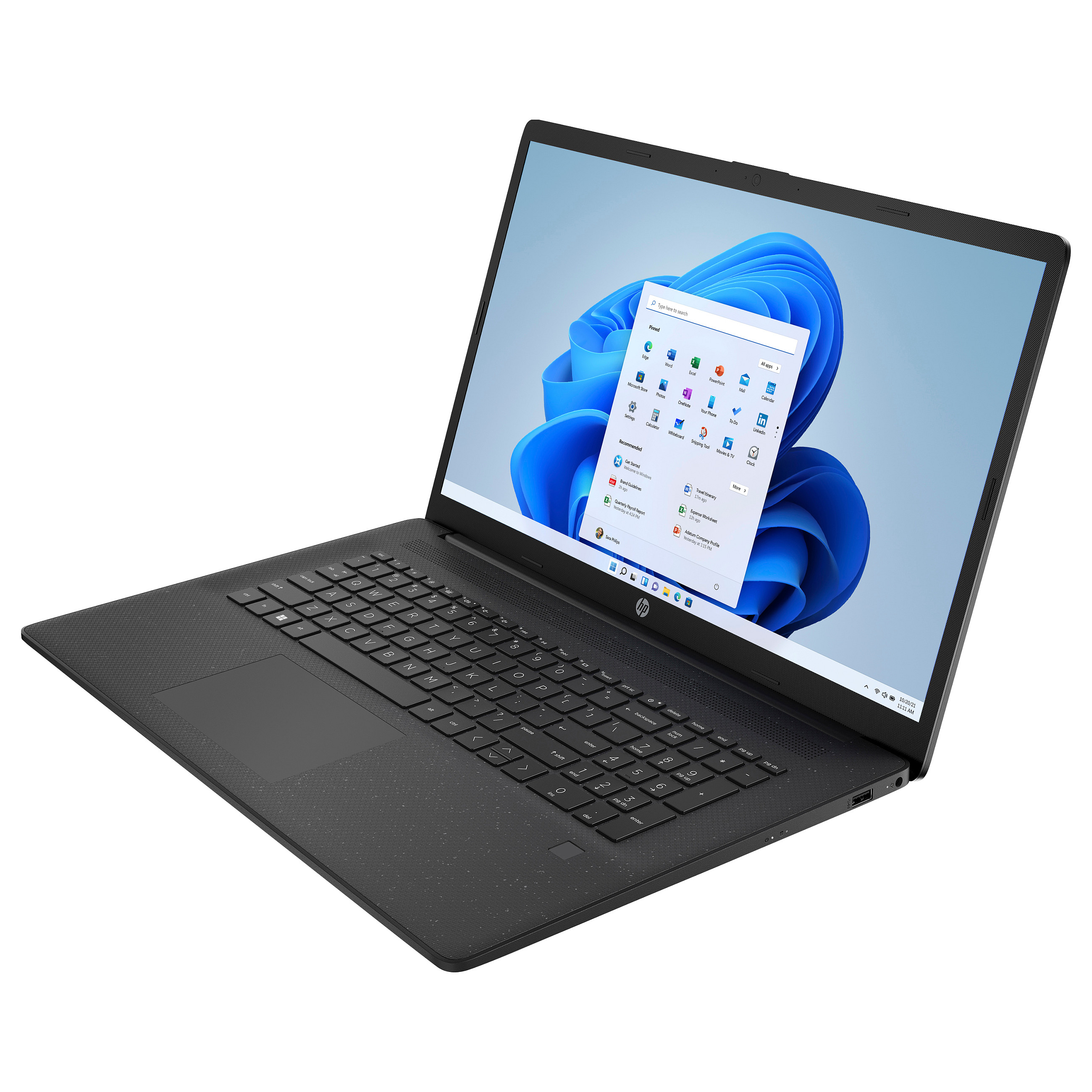 Laptop HP 17-cp2058ng (17.3", IPS, Full HD, AMD Ryzen 5 7520U, 16GB, 512GB SSD, AMD Radeon Graphics, Windows 11 Home, DE tipkovnica, Srebrna)-3