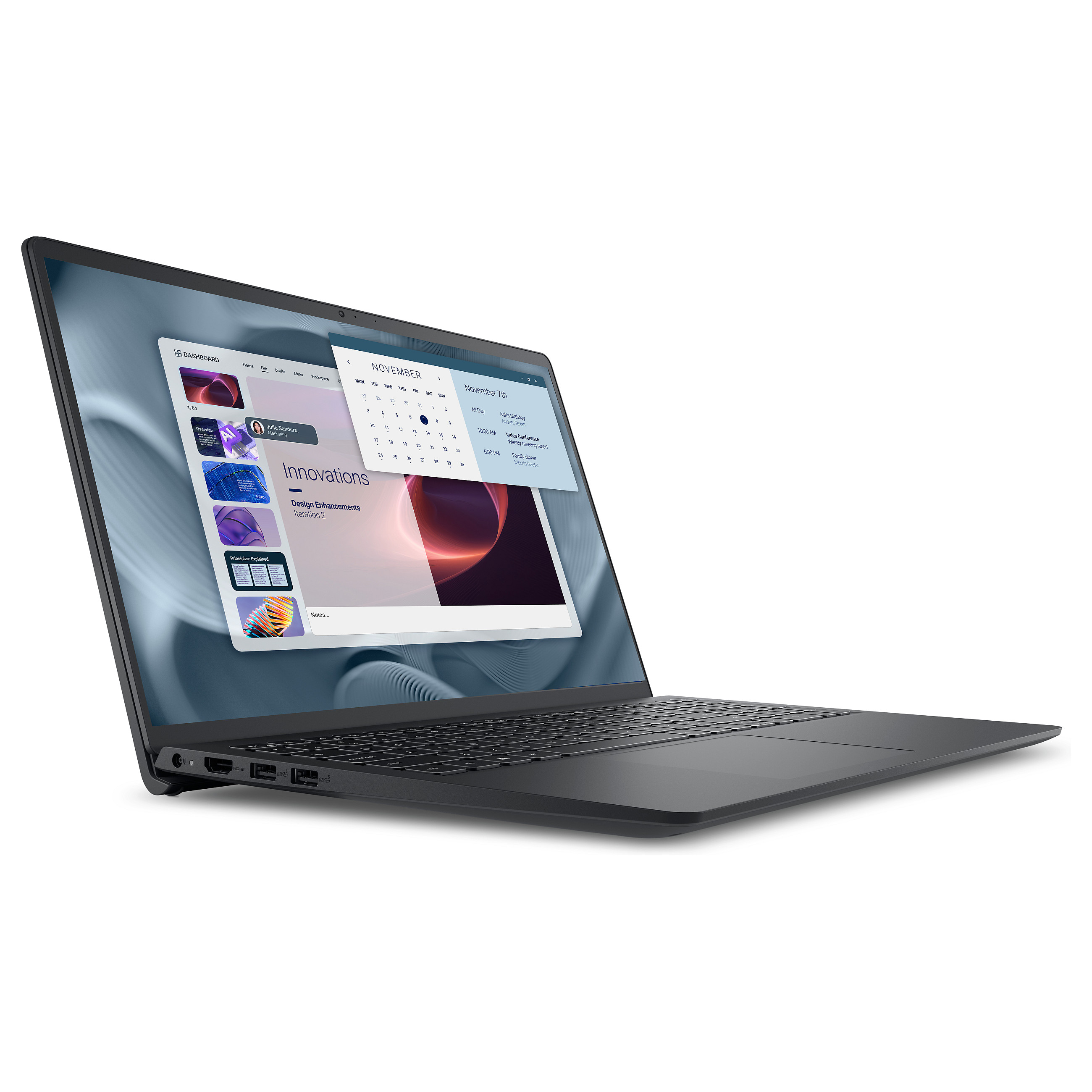 Laptop DELL Vostro 15 3530 (15.6", FHD, Intel Core i7-1355U, 16GB, 1TB SSD, Intel Iris Xe Graphics, Windows 11 Pro, Non-HR tipkovnica, Crna)-1