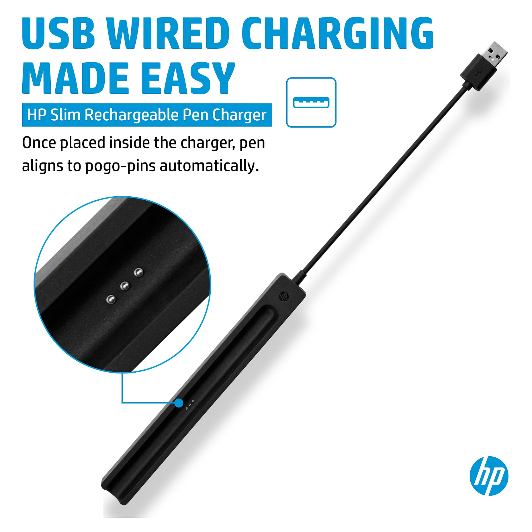 Punjač za olovku HP Rechargeable Slim Pen Charger (408S5AA)-9