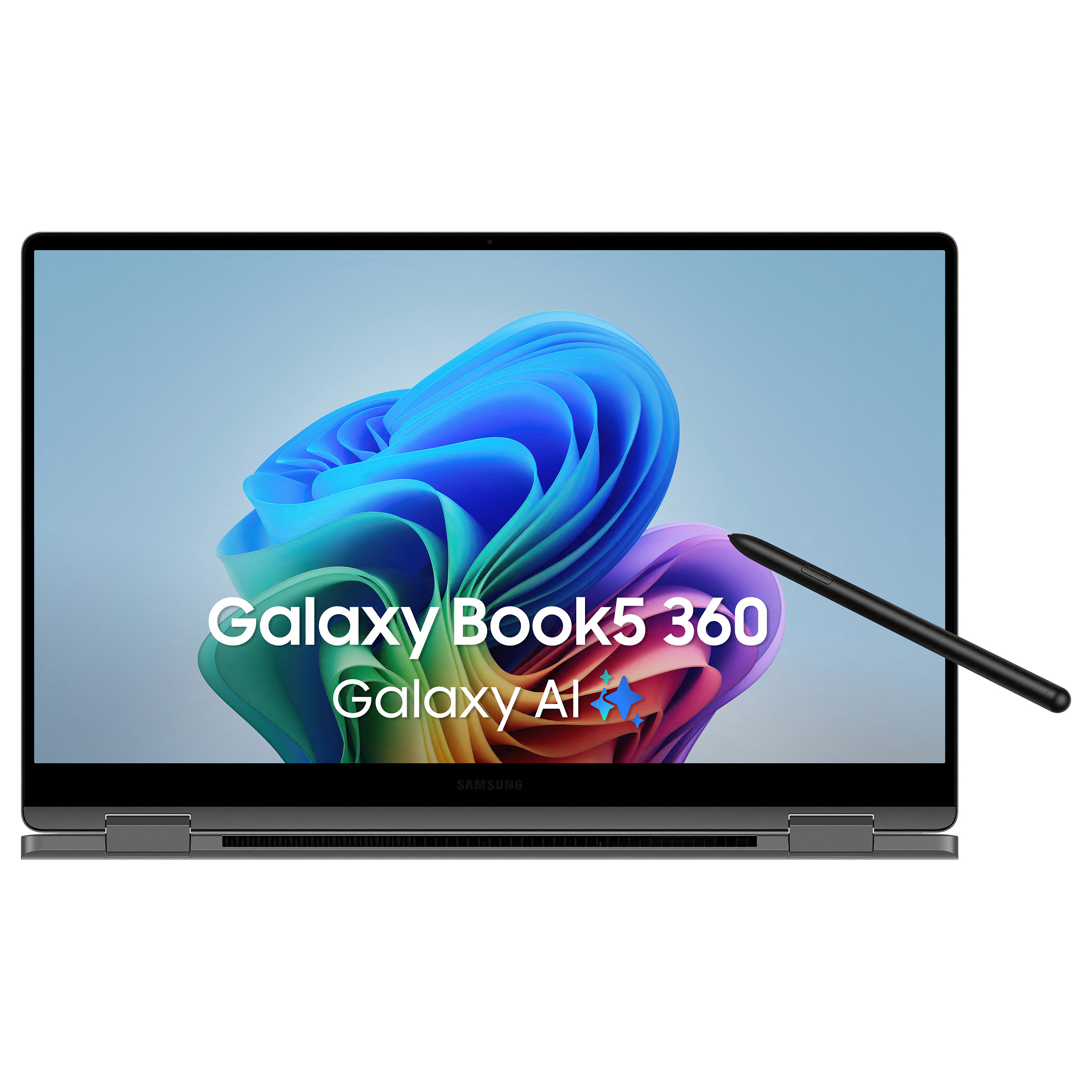 Laptop SAMSUNG Galaxy Book5 360 (15.6", AMOLED, Full HD, Intel Core Ultra 7 256V, 16GB, 512GB SSD, Intel Arc 140V, Windows 11 Pro, Non-HR tipkovnica, Siva)