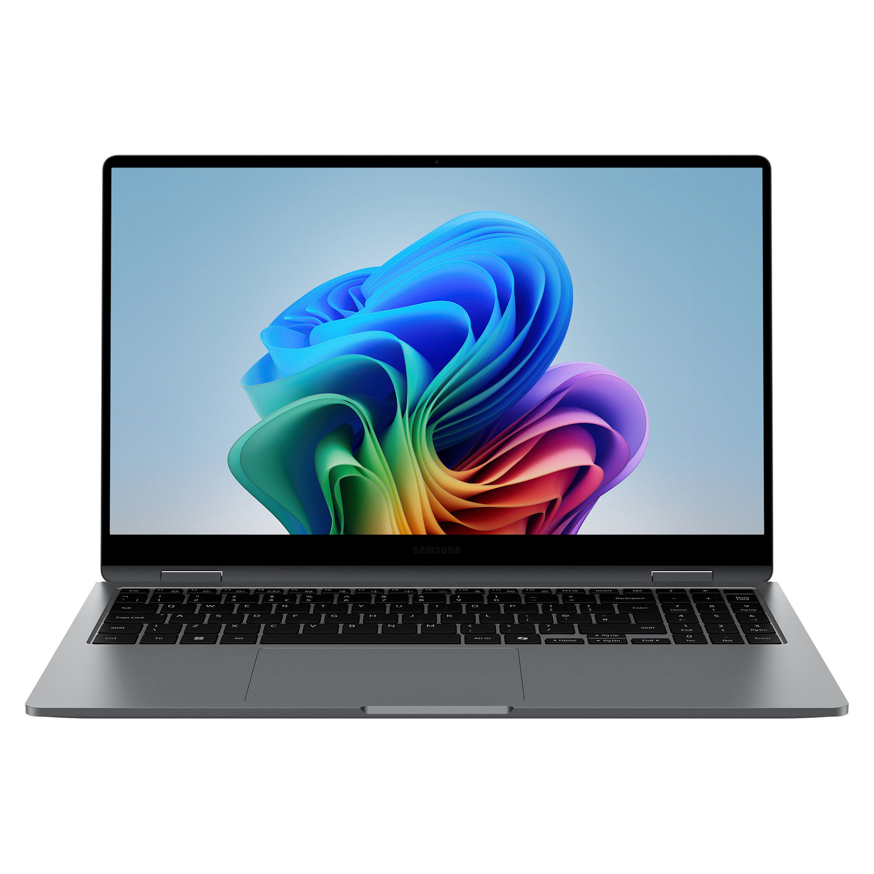 Laptop SAMSUNG Galaxy Book5 360 (15.6", AMOLED, Full HD, Intel Core Ultra 7 256V, 16GB, 512GB SSD, Intel Arc 140V, Windows 11 Pro, Non-HR tipkovnica, Siva)-1