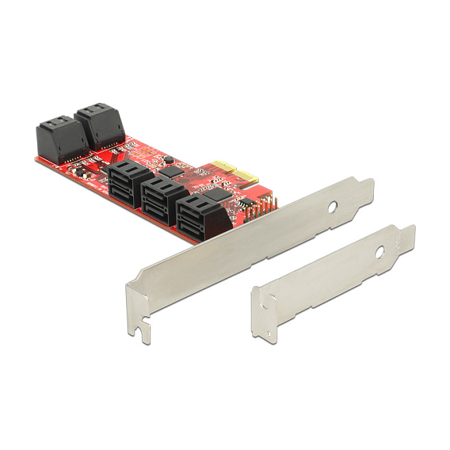 DELOCK PCIe x4 kartica na 10x interni SATA 6 Gb/s (Low Profile)-0