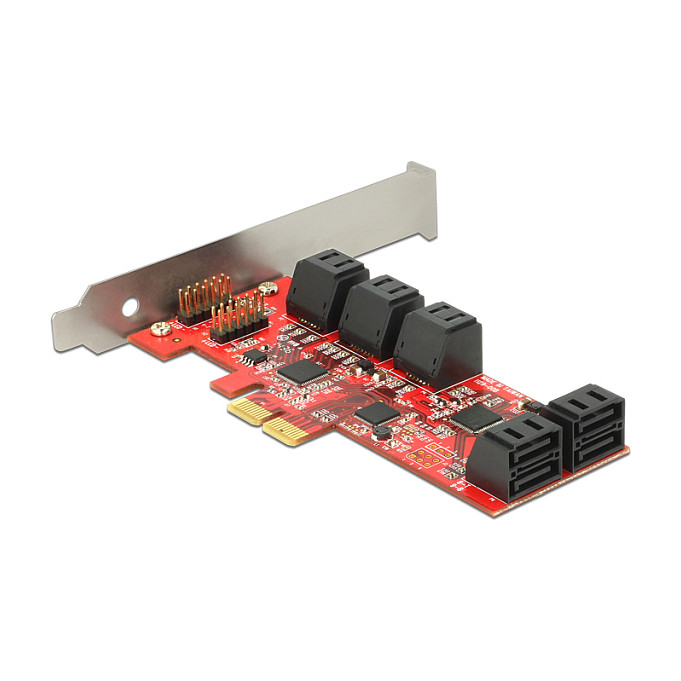 DELOCK PCIe x4 kartica na 10x interni SATA 6 Gb/s (Low Profile)-1