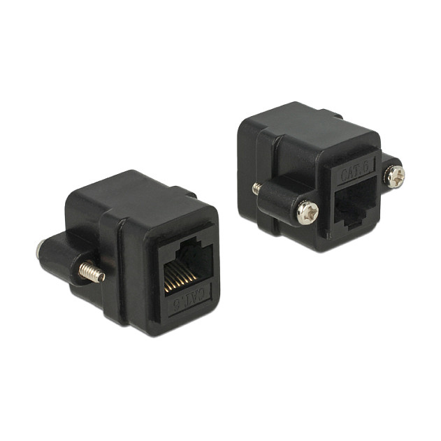 Delock ugradbena mrežna spojnica RJ45 na RJ45, Cat.6A STP-0
