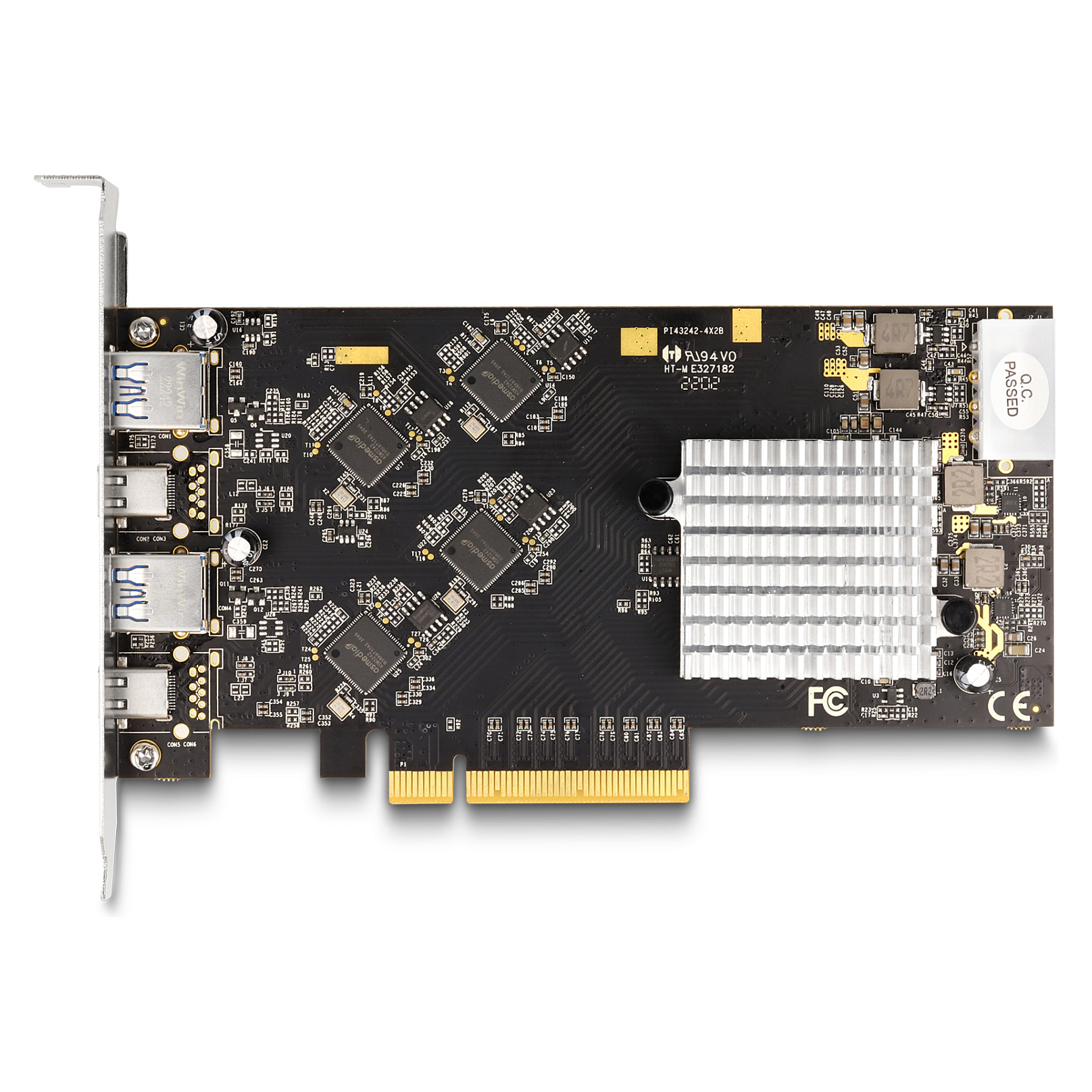 DELOCK PCI Express x8 kartica 90097 (2x USB-C 20Gbps, 2x USB-A 10Gbps)