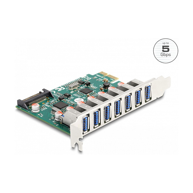 DELOCK PCI Express kartica za proširenje, 7x USB 3.2 Gen 1 Type-A-1