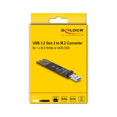 Vanjsko kućište DELOCK za M.2 NVMe/SATA SSD (USB 3.2 Gen 2)-3