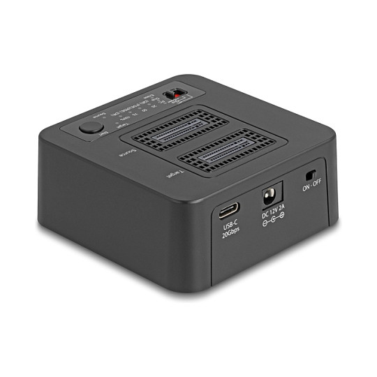 DELOCK Docking Stanica za 2x M.2 NVMe SSD s funkcijom kloniranja (USB 20 Gbps)-0