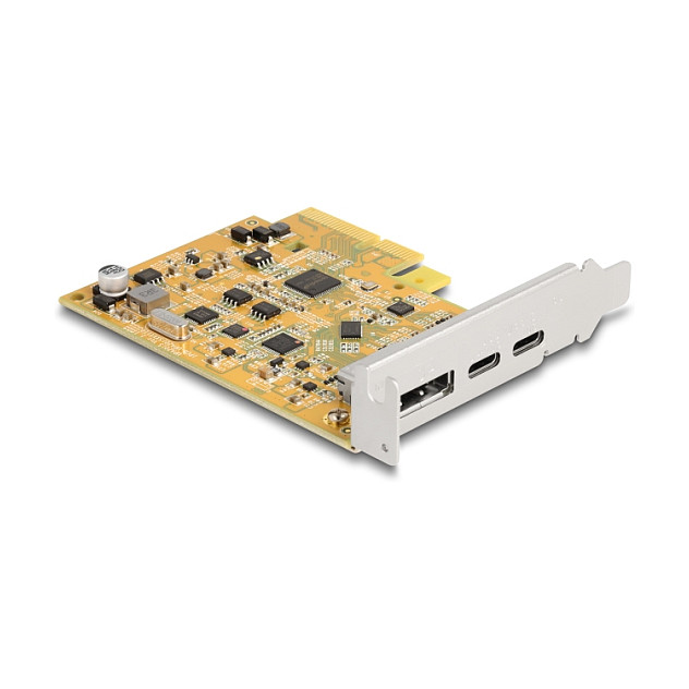DELOCK PCI Express x4 kartica 90161 2x USB-C 10Gbps (DP Alt Mode)-1