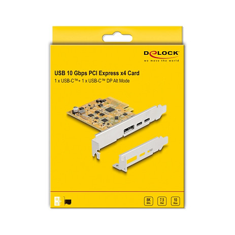 DELOCK PCI Express x4 kartica 90161 2x USB-C 10Gbps (DP Alt Mode)-4