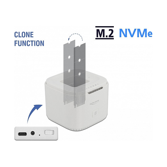 Priključna stanica i kloner DELOCK za 2x M.2 NVMe SSD (63331)-6