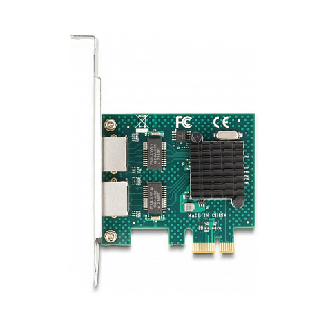 Mrežna kartica DELOCK PCI Express x1 na 2x Gigabit LAN-2