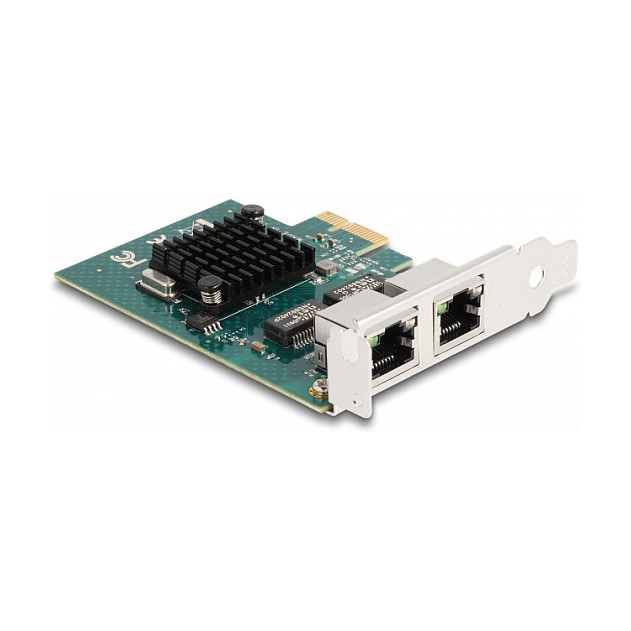 Mrežna kartica DELOCK PCI Express x1 2x Gigabit LAN (Broadcom BCM5719)-1