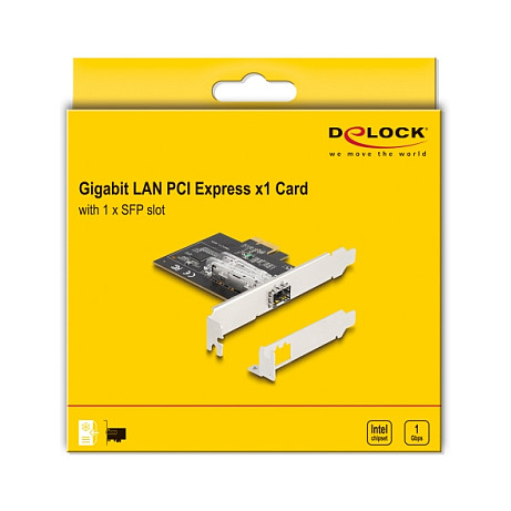 Mrežna kartica DELOCK PCI Express x1 (1x SFP, Intel i210)-3