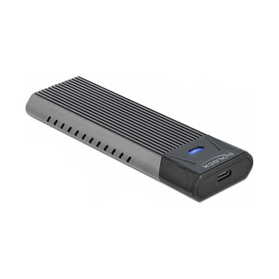 DELOCK vanjsko kućište za M.2 SSD (NVMe/SATA, USB-C, bez alata)-0
