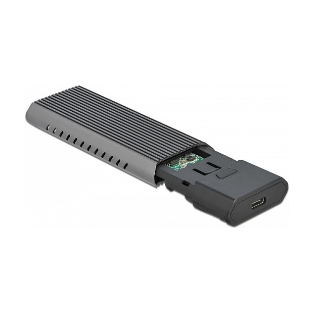 DELOCK vanjsko kućište za M.2 SSD (NVMe/SATA, USB-C, bez alata)-1