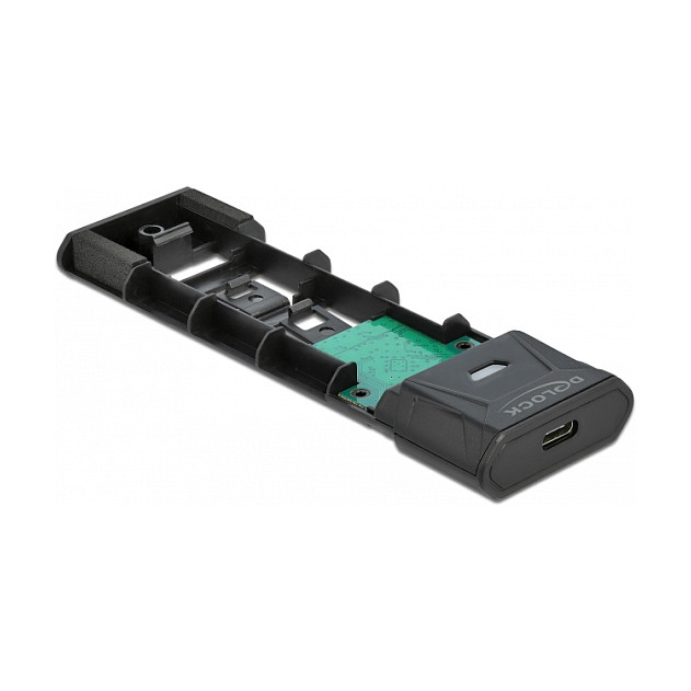 DELOCK vanjsko kućište za M.2 SSD (NVMe/SATA, USB-C, bez alata)-2