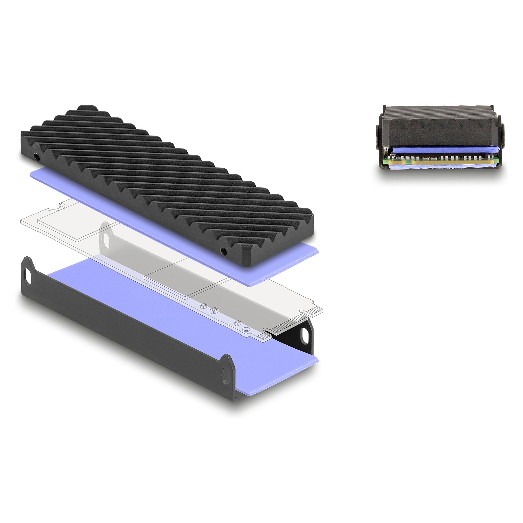Kućište za M.2 NVMe SSD DELOCK 42029 USB-C 40 Gbps (USB4)-3
