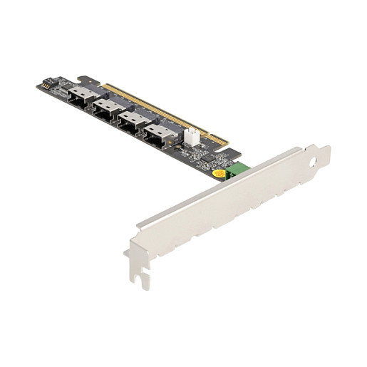 DELOCK PCI Express x16 kartica na 4 x SFF-8654 4i NVMe (Bifurcation) - 90111-0