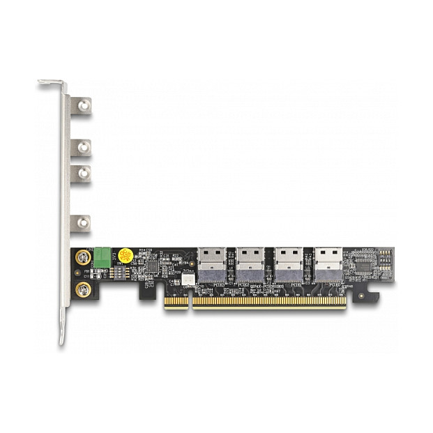 DELOCK PCI Express x16 kartica na 4 x SFF-8654 4i NVMe (Bifurcation) - 90111-2