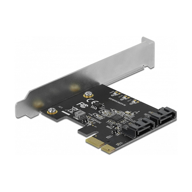 Kontroler DELOCK 90431, 2-port SATA PCI Express x1, Low Profile-2