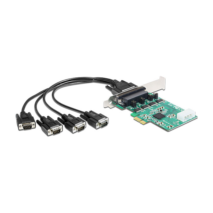 DELOCK PCI Express x1 kartica s 4 x RS-232 serijska porta, 89335