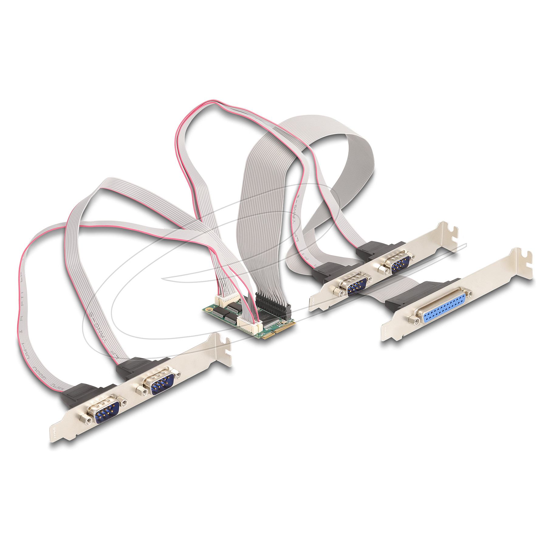 DELOCK Mini PCIe kartica za proširenje (4x Serijski RS-232, 1x Paralelni)-2