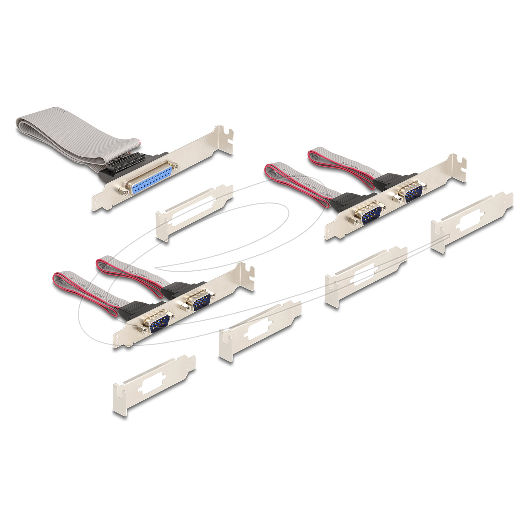 DELOCK Mini PCIe kartica za proširenje (4x Serijski RS-232, 1x Paralelni)-3