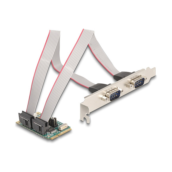 DELOCK Mini PCIe kartica 95276 2x Serijski RS-232 Port (Full Size)-0