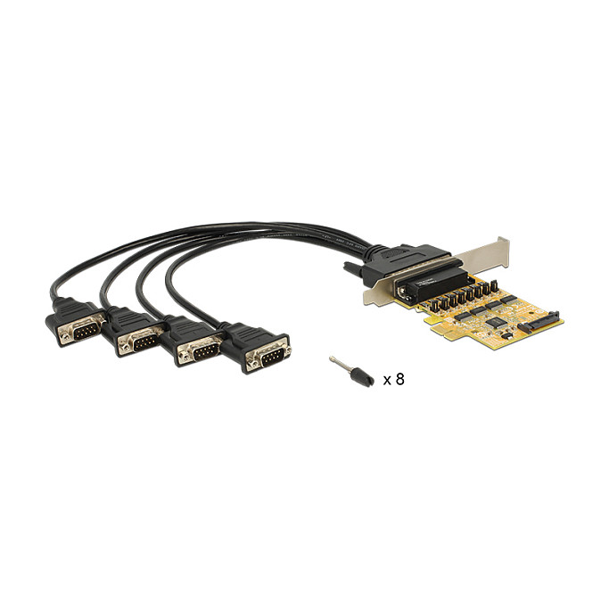 DELOCK PCI Express kartica 4 x Serijski RS-232, 89447-1