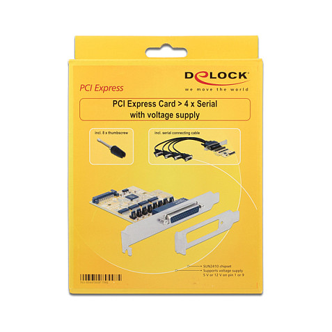 DELOCK PCI Express kartica 4 x Serijski RS-232, 89447-3