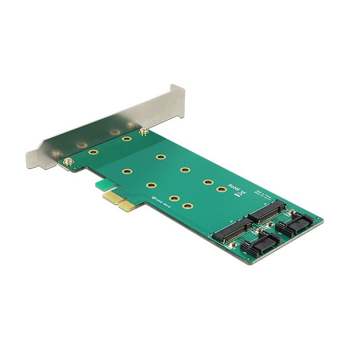 Kontroler DELOCK PCIe x1 na 2x M.2 SATA SSD (Low Profile) - 89473-1