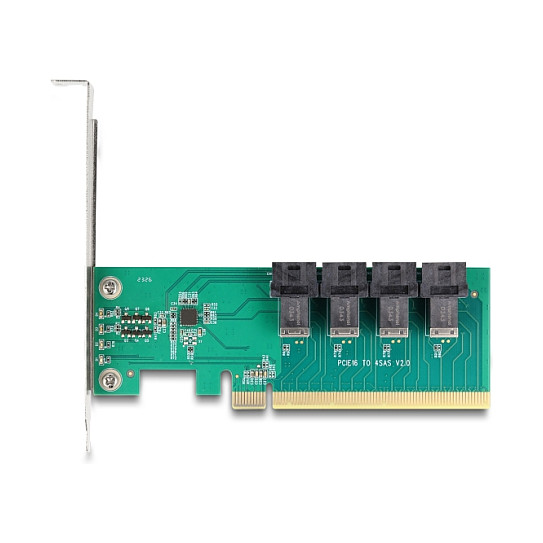 DELOCK PCI Express x16 adapter na 4x SFF-8643 NVMe, Bifurcation, Low Profile-3