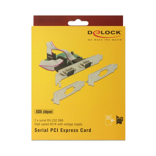 DELOCK PCI Express kartica 2 x Serijski RS-232 port, 89641-1