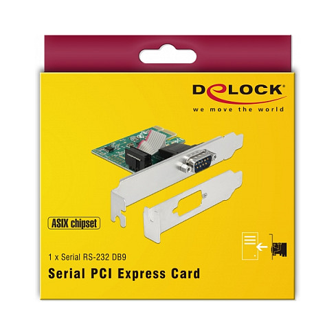 DELOCK PCI Express kartica 1 x Serijski RS-232 port, 89948-4