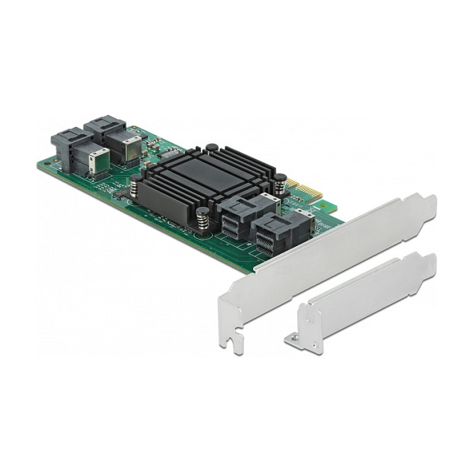 Adapter DELOCK PCI Express x8 na 4x SFF-8643 NVMe (Low Profile)