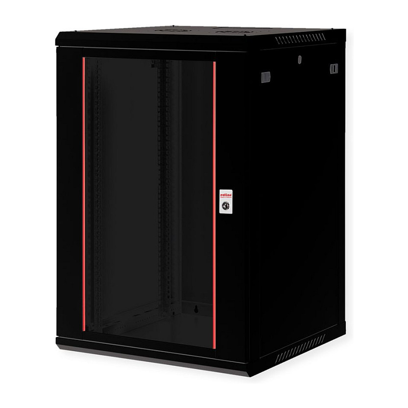 Mrežni ormar ROLINE 19" zidni Basic Plus 18U (600x600mm), crna boja-0