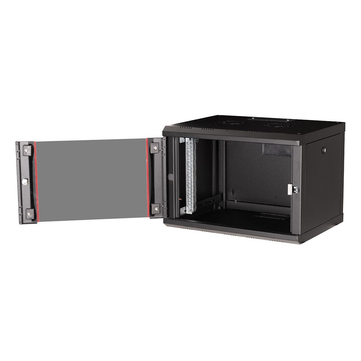 Zidni mrežni ormar ROLINE Pro 19" 7U (600x450 mm), crna boja-4