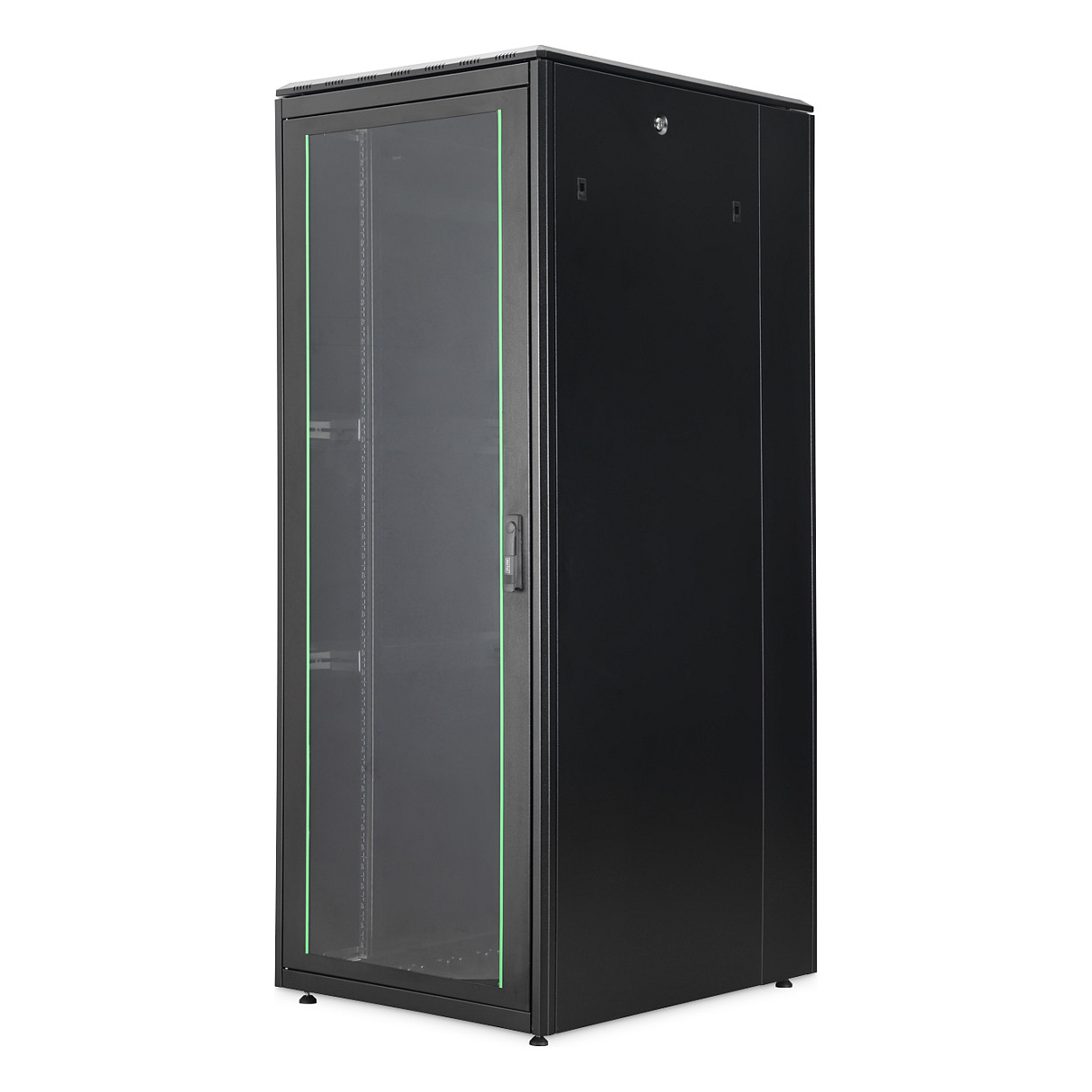 Mrežni ormar DIGITUS Unique Light 42U (800x1000 mm) samostojeći, crna boja - DN-19 42U-8/10-L