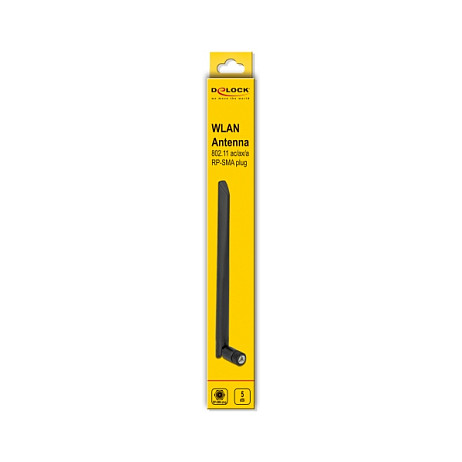 WLAN Antena DELOCK 12637, 5 dBi, RP-SMA, 20 cm, crna boja-1