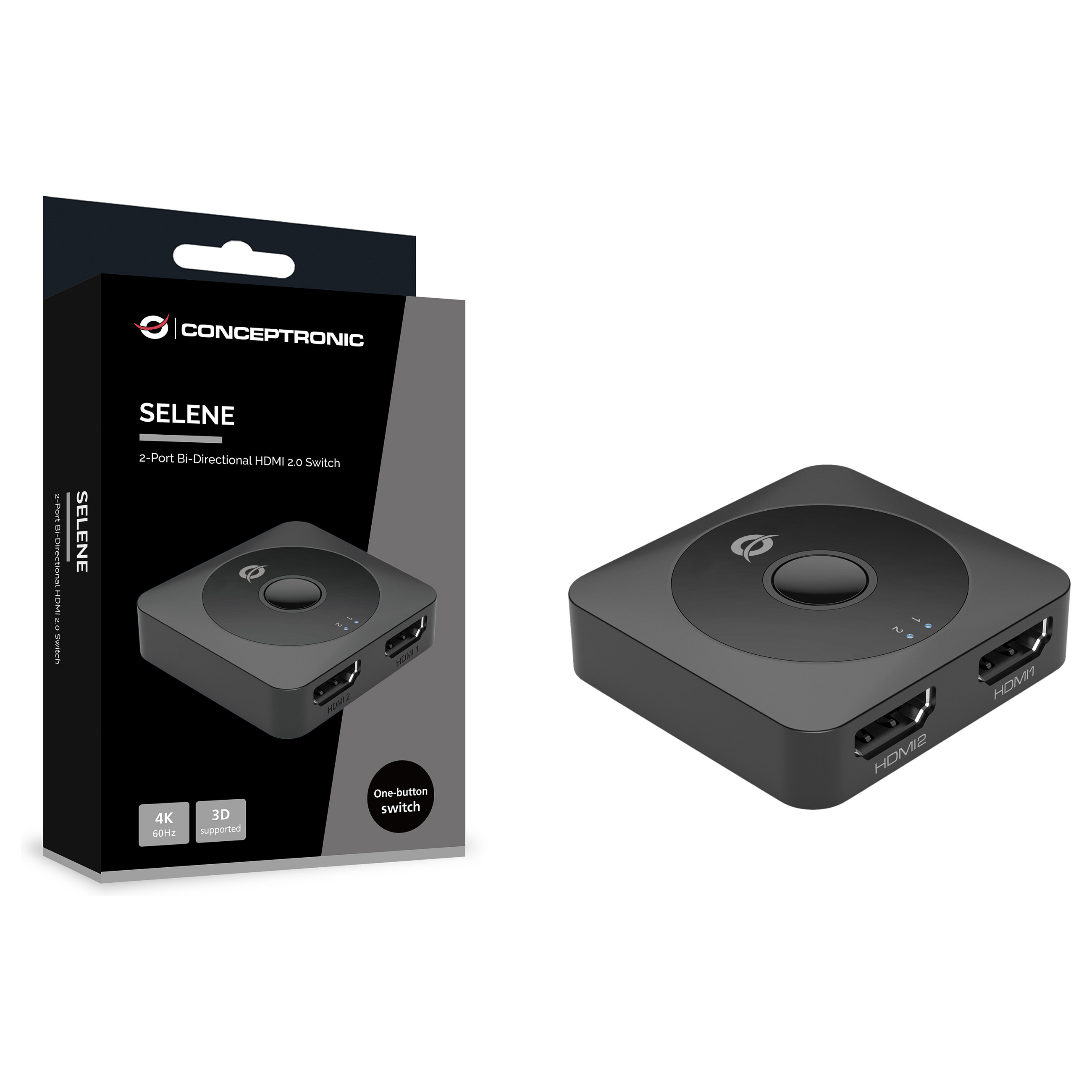 HDMI preklopnik CONCEPTRONIC ABBY02B dvosmjerni 4K 60Hz-3