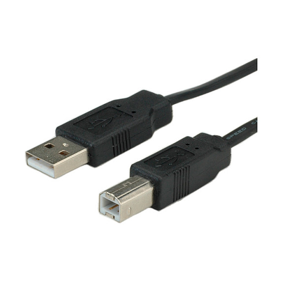 Kabel ROLINE USB 2.0 A na B, plosnati, 0.8m-2