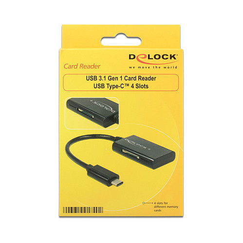 Čitač kartica DELOCK USB-C 4 utora (91740)-2