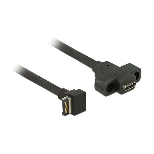 Kabel za ugradnju DELOCK USB 3.1 Gen 2 Key A na USB-C ženski, 45 cm-0