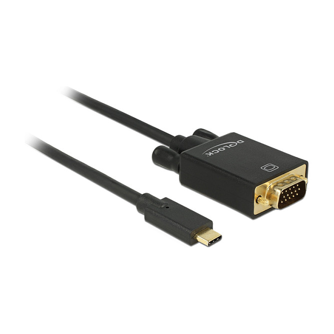 Kabel DELOCK USB-C na VGA 1m crna boja (85261)-0