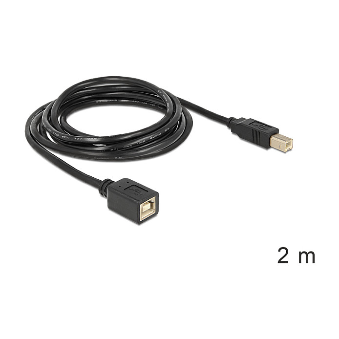 DELOCK USB 2.0 produžni kabel USB-B (M) na USB-B (Ž), 2 m