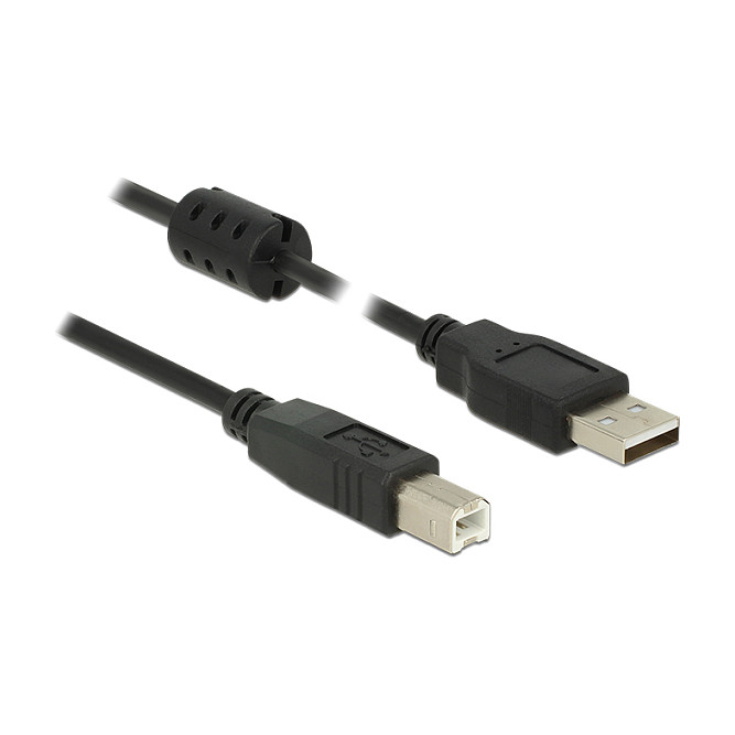 Kabel DELOCK USB 2.0 Type-A (M) na USB 2.0 Type-B (M), 0.5m, crni-0