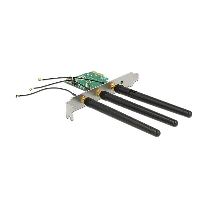 Adapter DELOCK PCI Express x1 na M.2 Key A utor s 3 vanjske antene