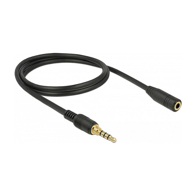 Audio kabel DELOCK 3.5mm 4-pinski (M/M) 2m crna boja-1